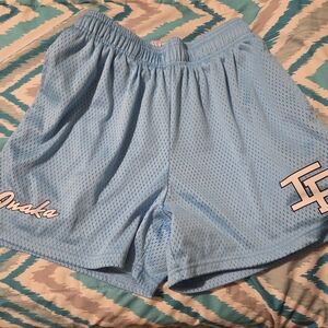 Inaka Power Light Blue Mesh Athletic Shorts